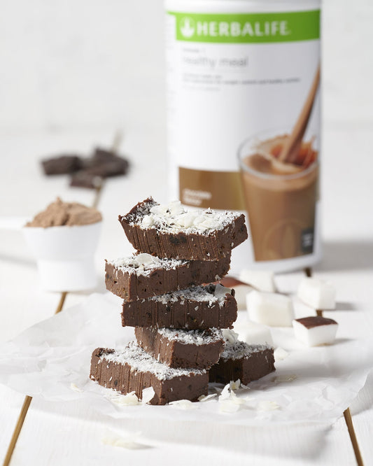 Proteïnefudge van Chocolade en Kokos