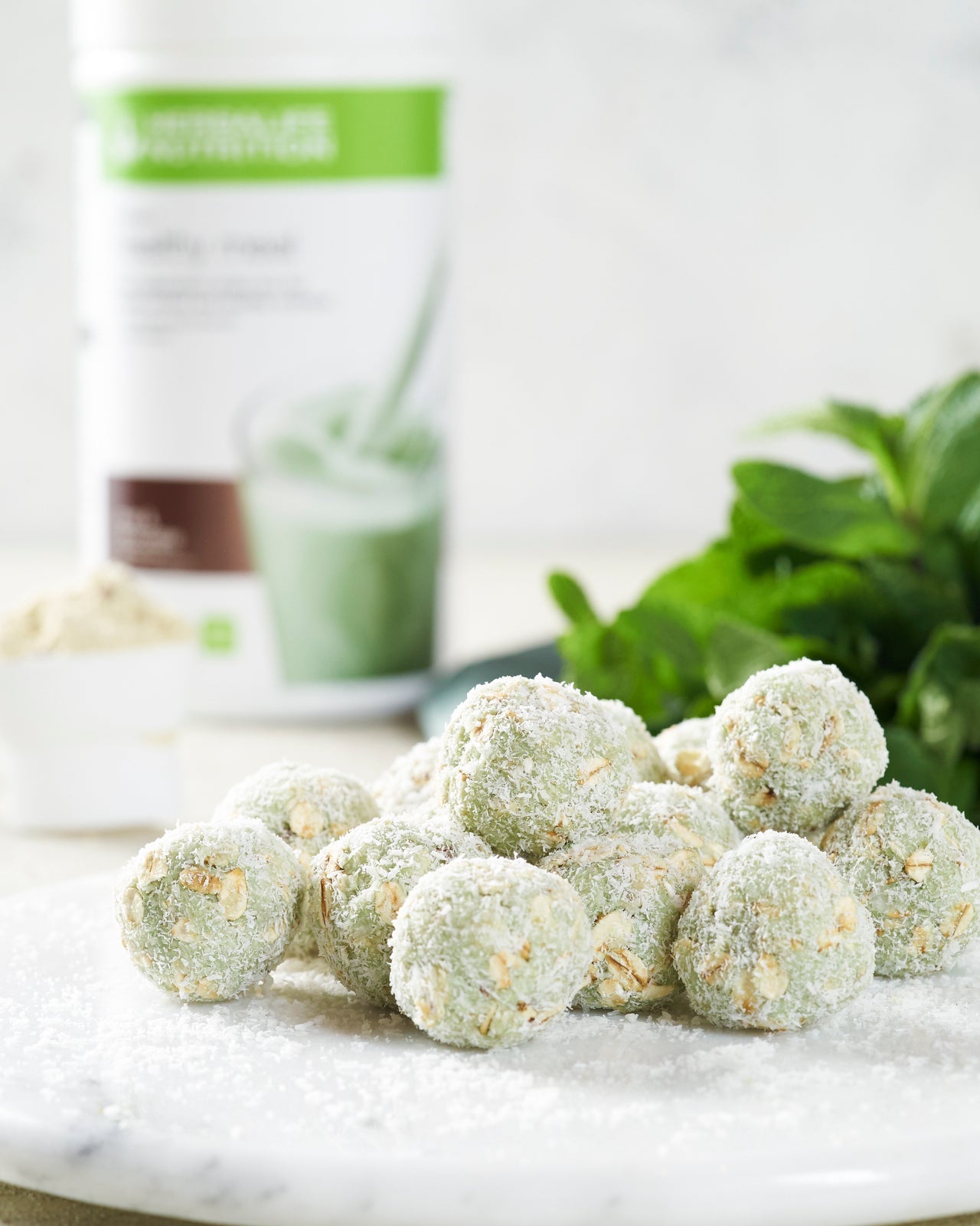 Mint Chocolate Protein Balls a-4x5