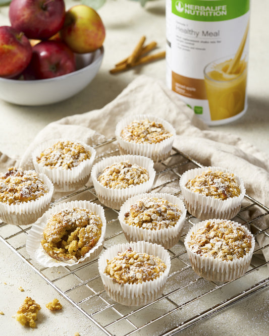 Spiced Apple Protein Muffins 4x5 High Res