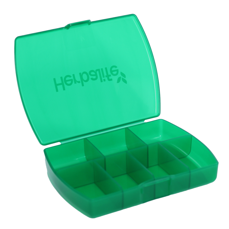 Tablettendoos medium 5 stuks 12,90 x 9,60 x 2,40 cm